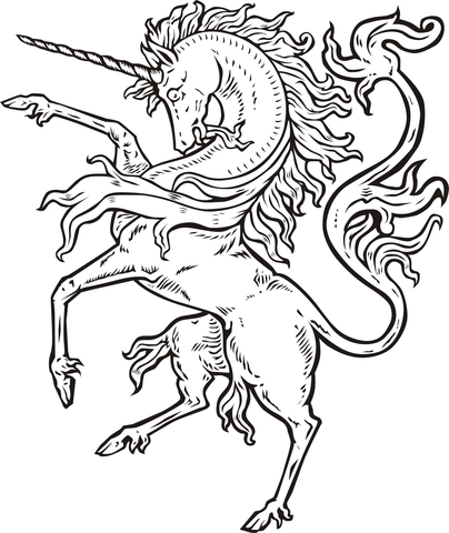 The Mighty Unicorn Coloring Game The Mighty Unicorn