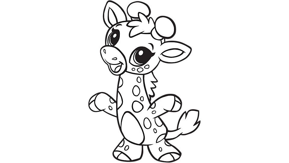 Cute Baby Giraffe Coloring Game Cute Baby Giraffe