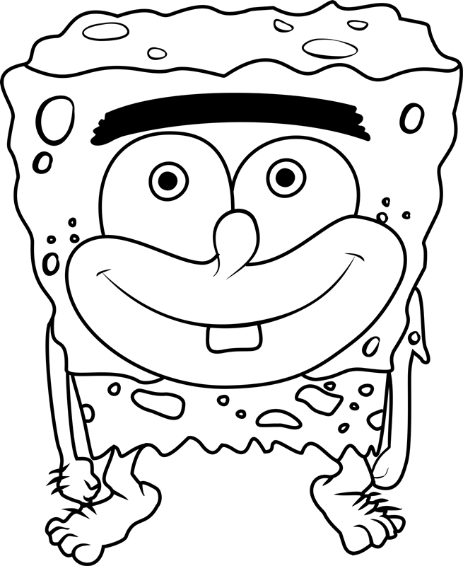 SpongeGar Smiling Coloring Game SpongeGar Smiling