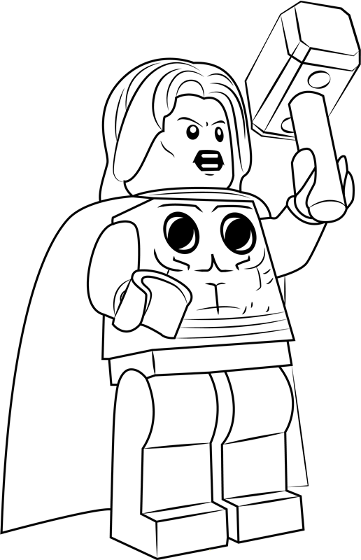 Thor Lego Coloring Game Thor Lego