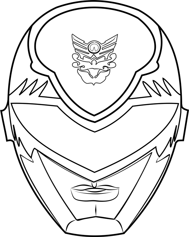Mask Of Power Ranger Coloring Game Mask Of Power Ranger