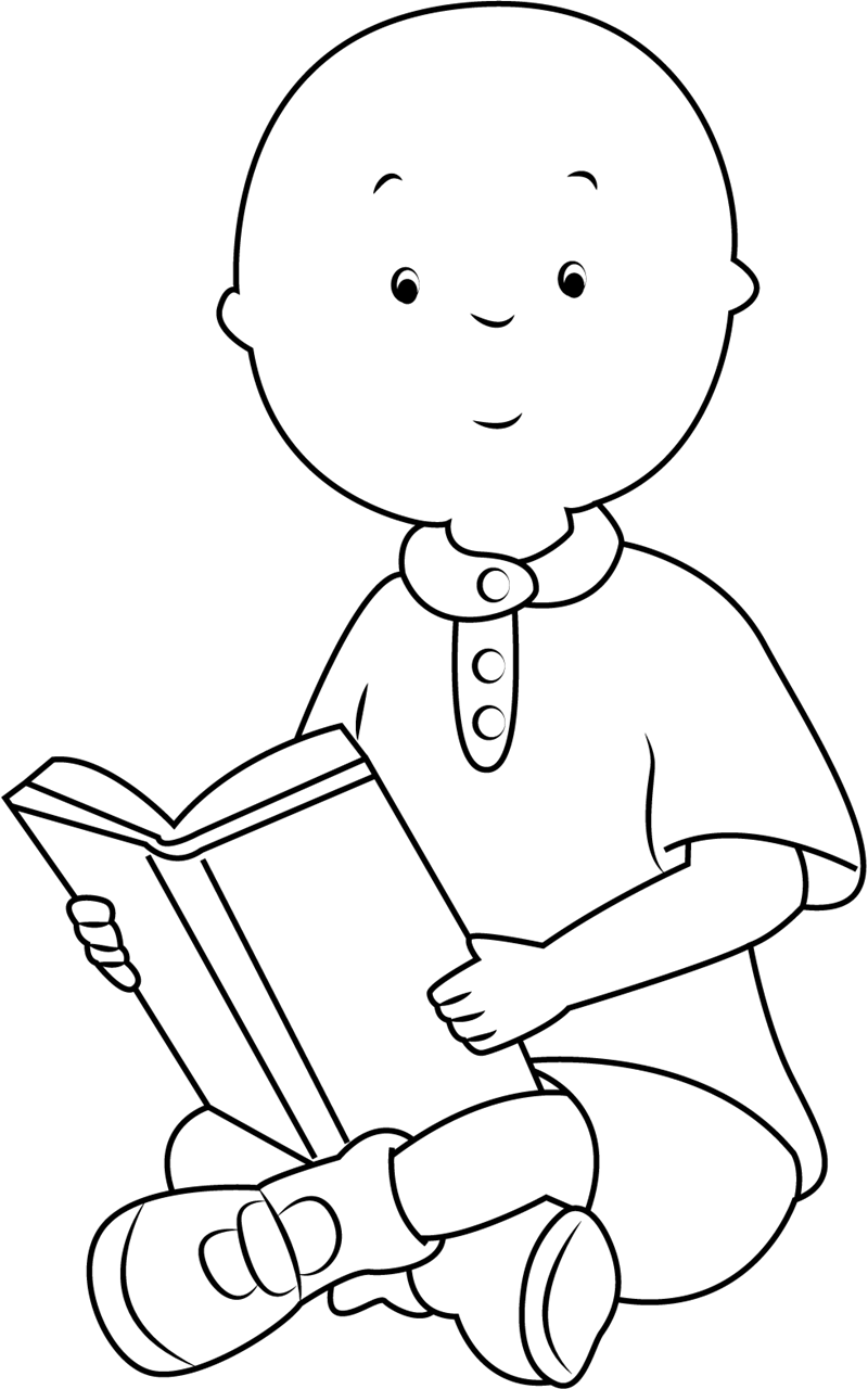 Caillou Reading Book