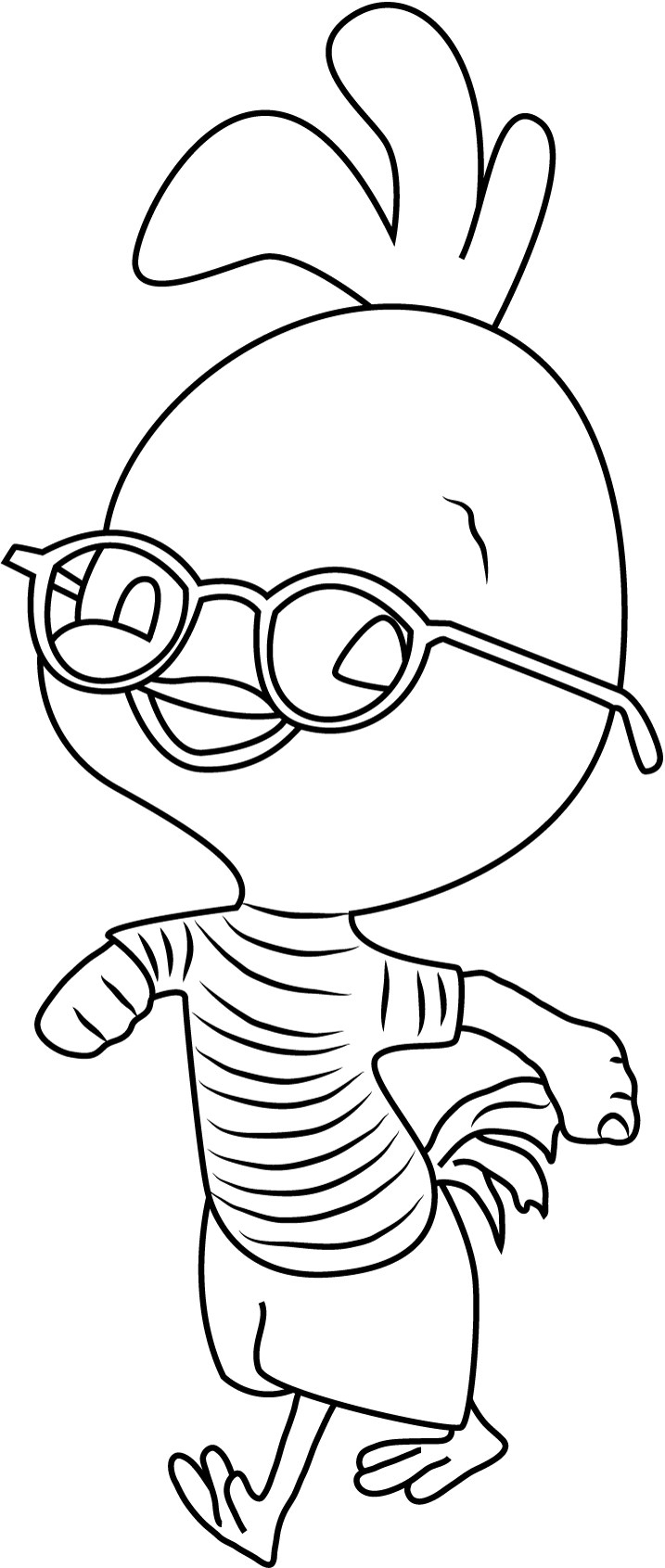 Happy Chicken Little Running