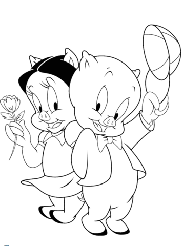 Petunia And Porky Pig