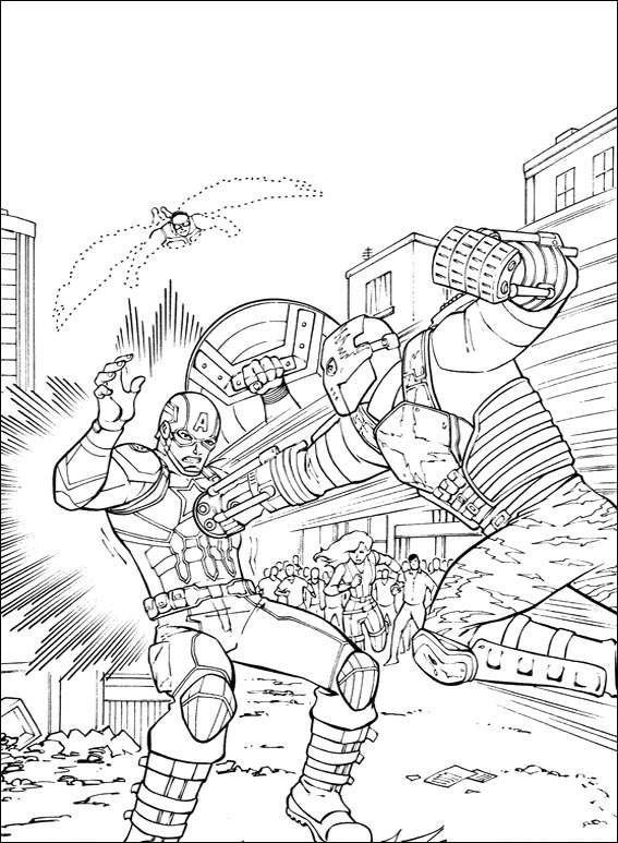 Captain America Coloring Games - ColoringGames.Net