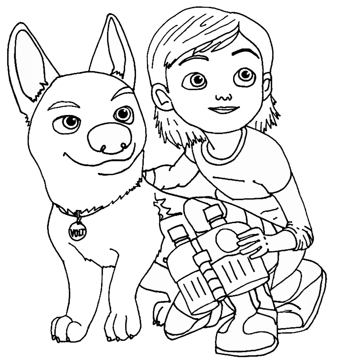 Cute Bolt And Penny Coloring Game Cute Bolt And Penny