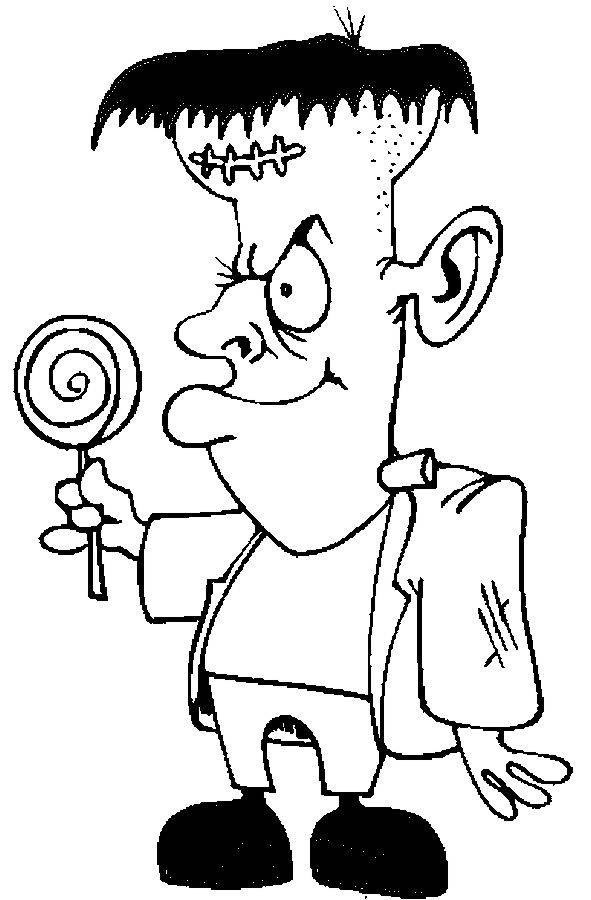 Funny Frankenstein With Candy