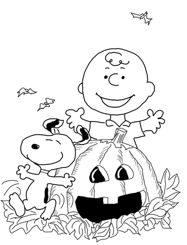 Charlie And Snoopy Celebrate Halloween