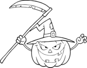 Jack O Lantern The Evil Witch Coloring Game Jack O Lantern The Evil Witch