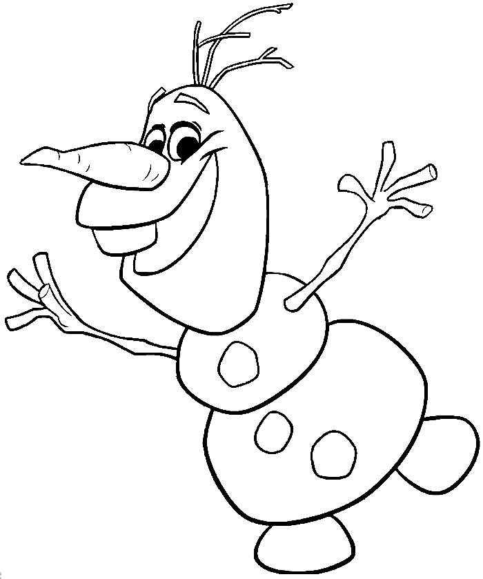 Happy Olaf Coloring Game Happy Olaf