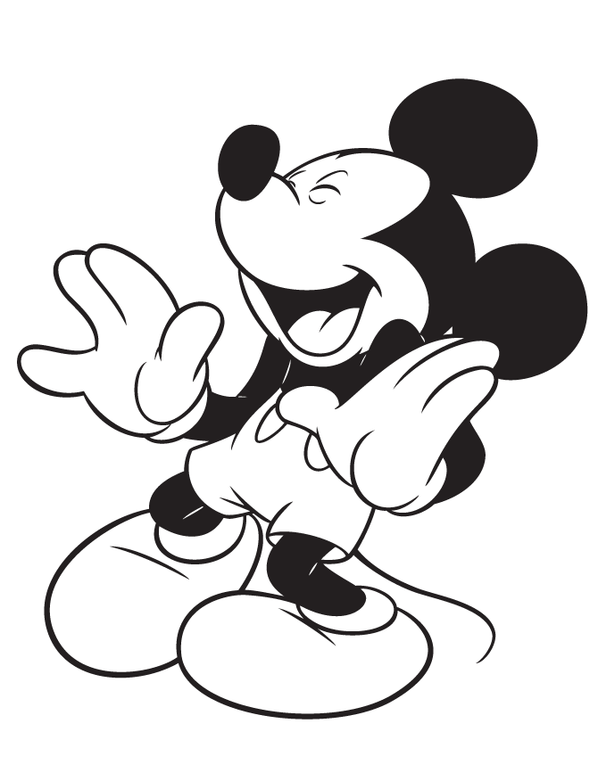 Smiling Mickey Coloring Game Smiling Mickey