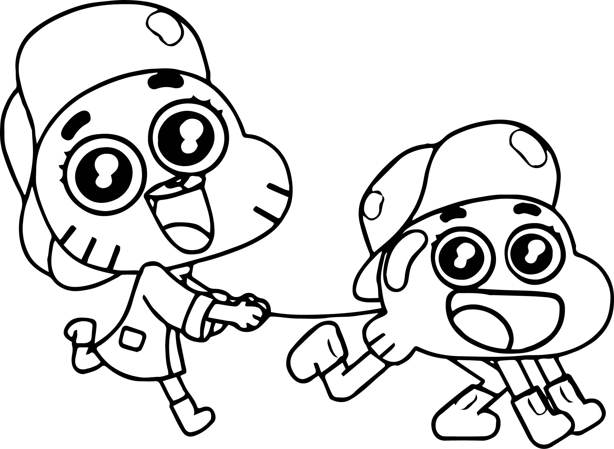 Cute Gumball And Darwin Walking
