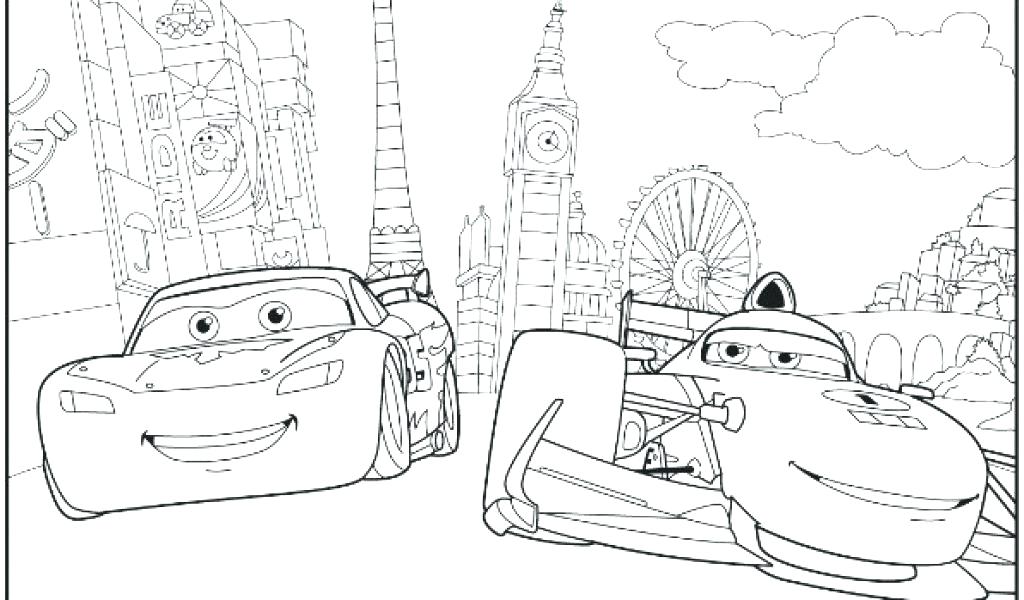 McQueen Racing In London Coloring Game McQueen Racing In London