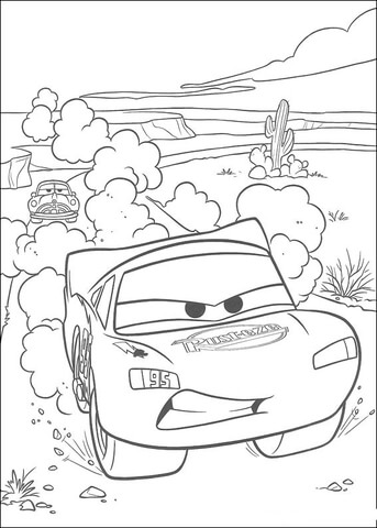 McQueen Racing In Desert