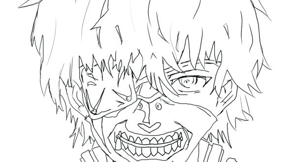 Ken's Creepy Mask Coloring Game Ken's Creepy Mask