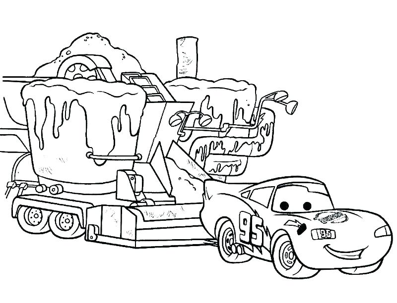 McQueen Fixing The Road Coloring Game McQueen Fixing The Road
