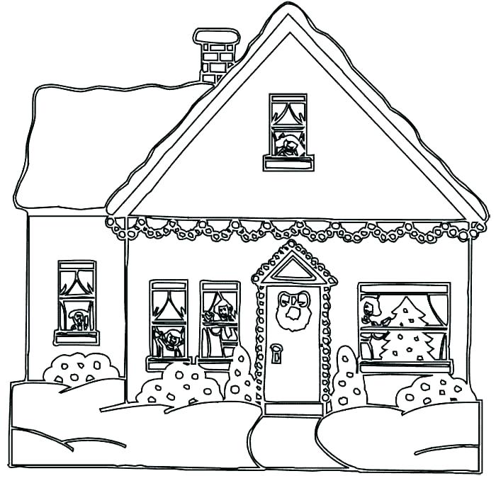 Christmas House Coloring Game Christmas House