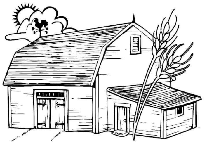 Country Wooden House Coloring Game Country Wooden House