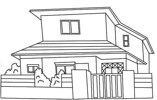 Japanese House Coloring Game Japanese House