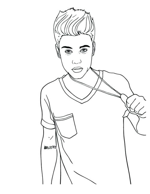 Justin Bieber With Undercut Hairstyle Coloring Game Justin Bieber With Undercut Hairstyle