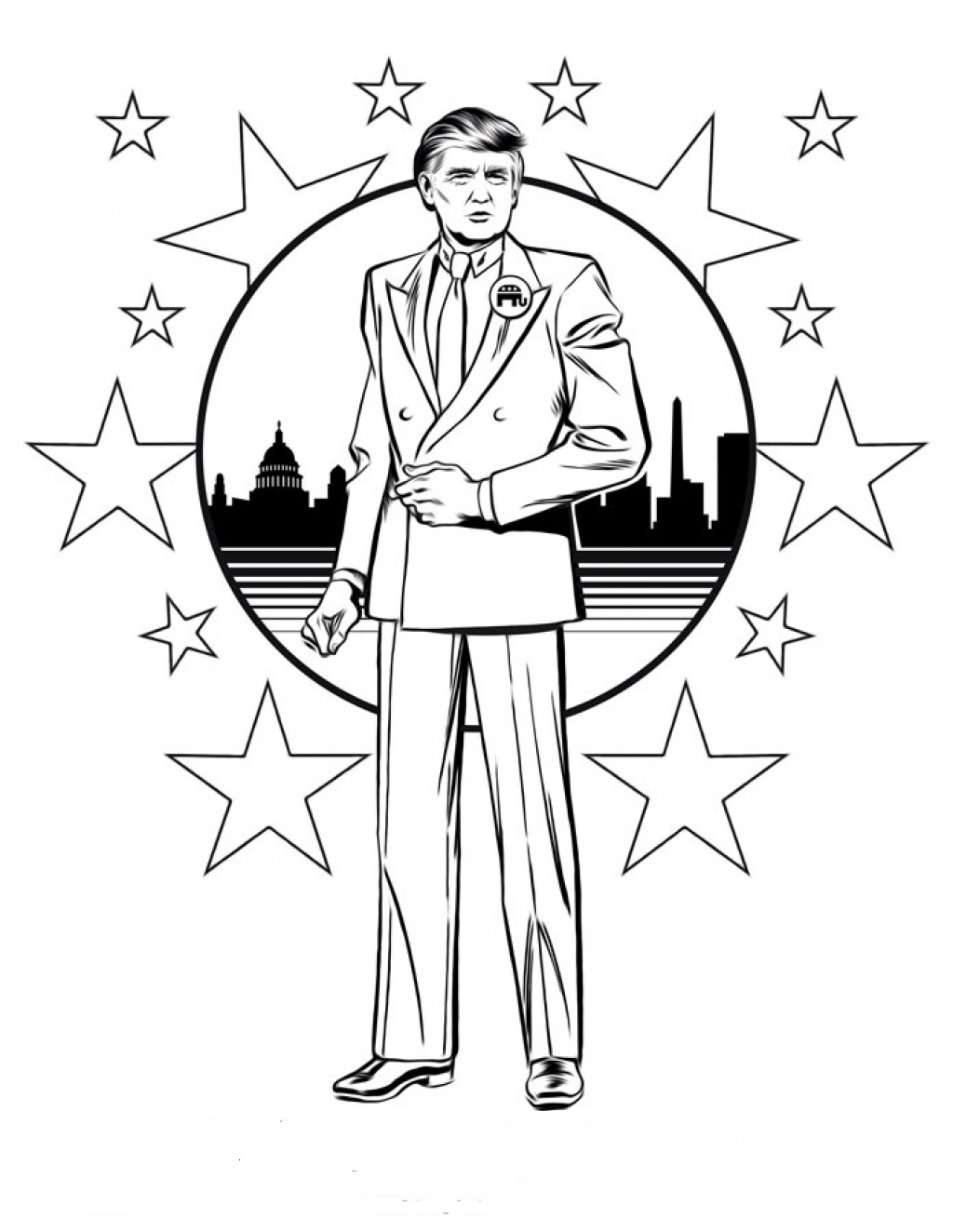 Donald Trump Shining