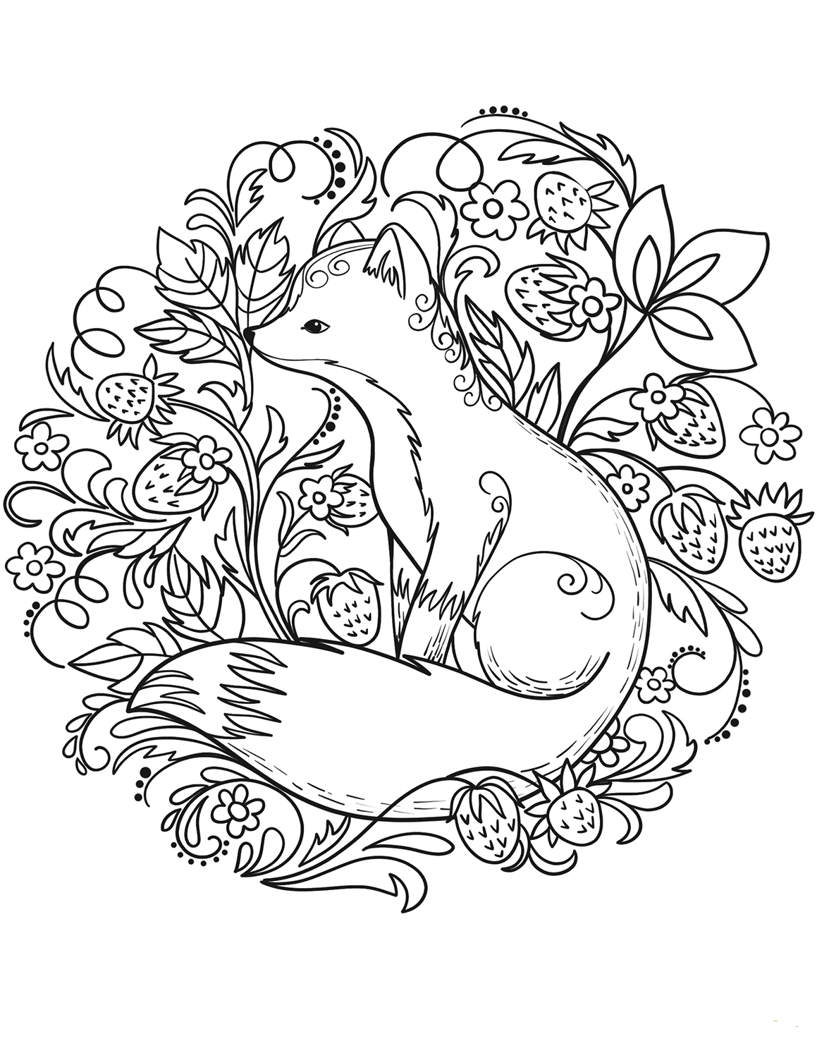 One Red Fox Coloring - Play Free Coloring Game Online