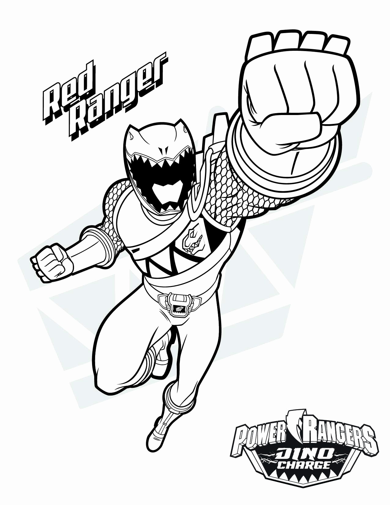 Red Ranger Coloring Game Red Ranger