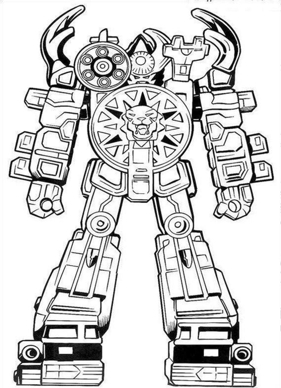 Ninja Storm Megazord Coloring Game Ninja Storm Megazord