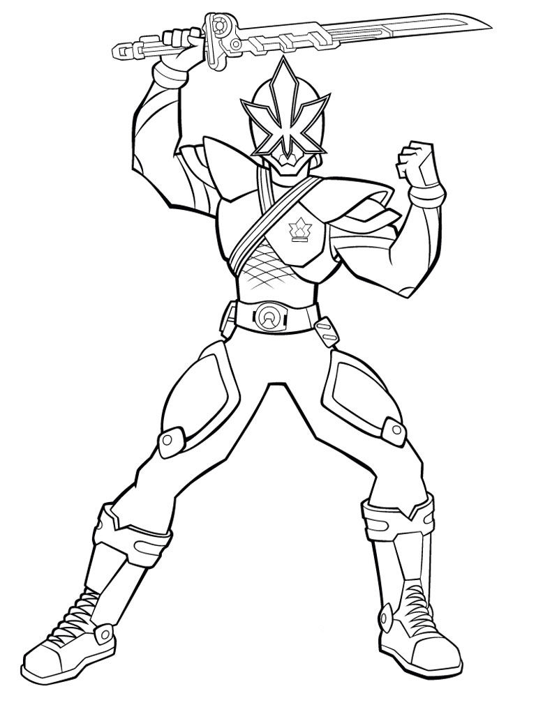 Mighty Samurai Power Ranger Coloring Game Mighty Samurai Power Ranger