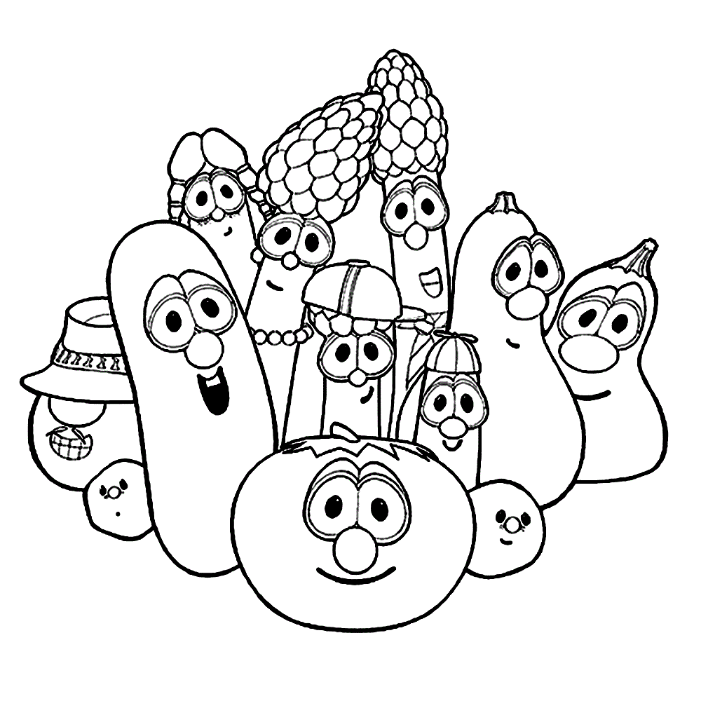 Cartoon Vegetables