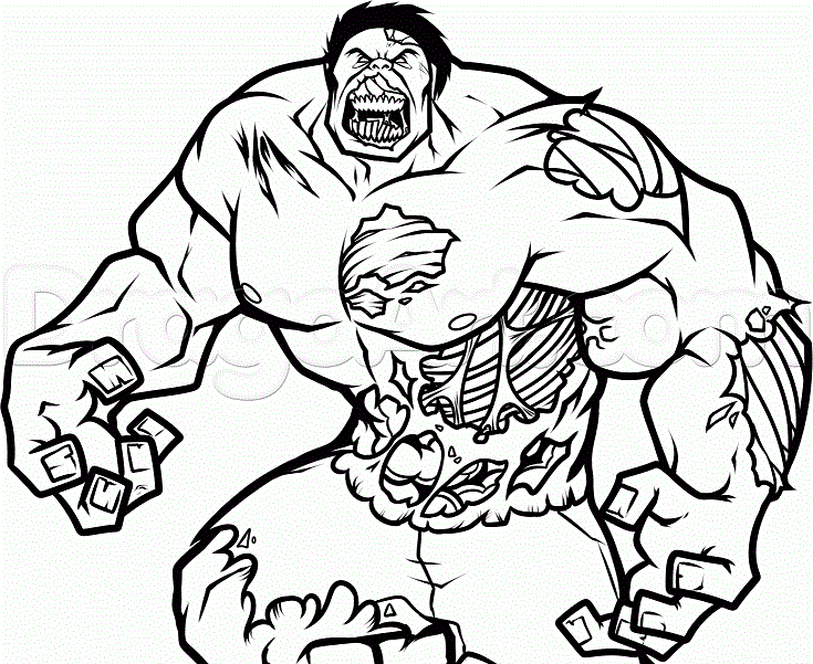 Zombie Hulk Coloring Game Zombie Hulk