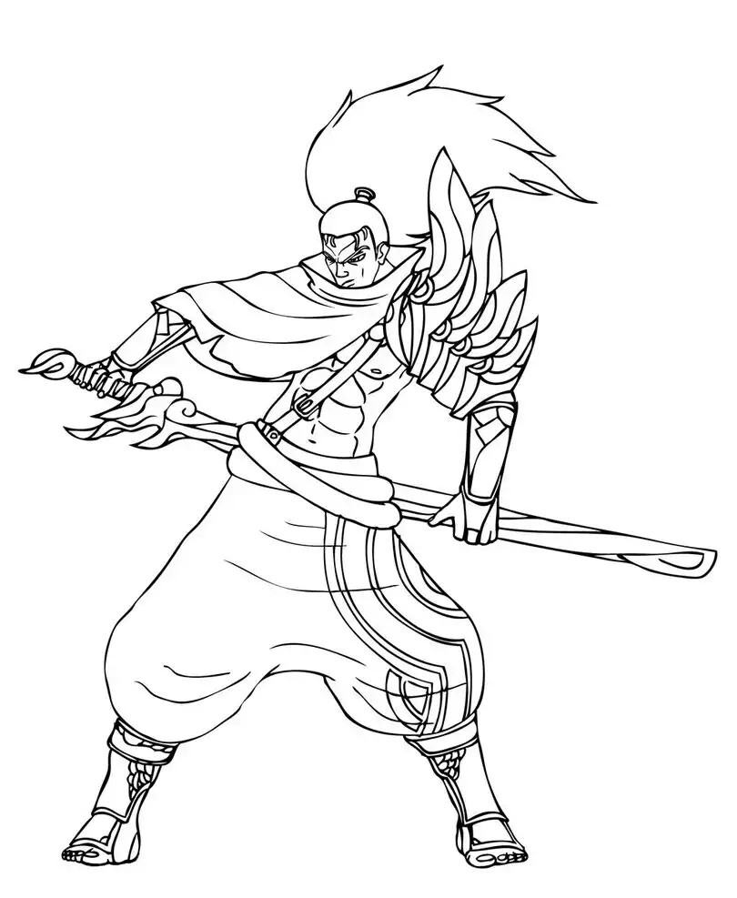 Yasuo Coloring Game Yasuo