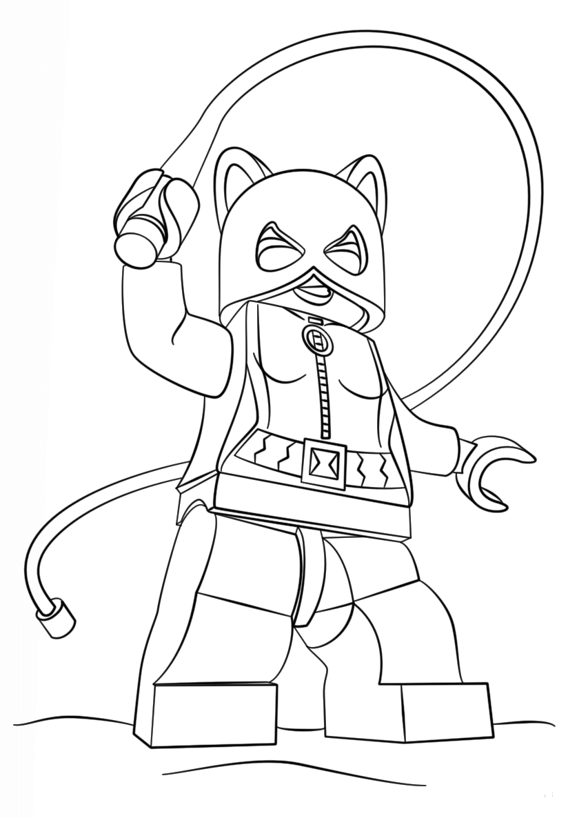 Lego Catwoman Coloring Game Lego Catwoman