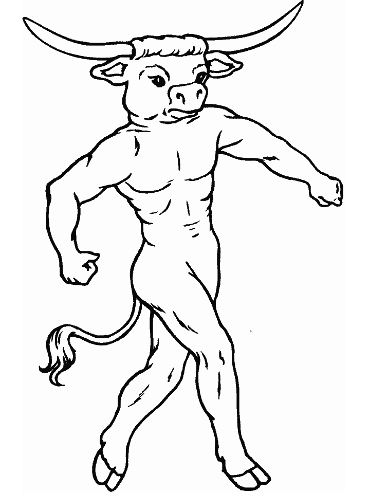 Lengend Monster Minotaur Coloring Game Lengend Monster Minotaur