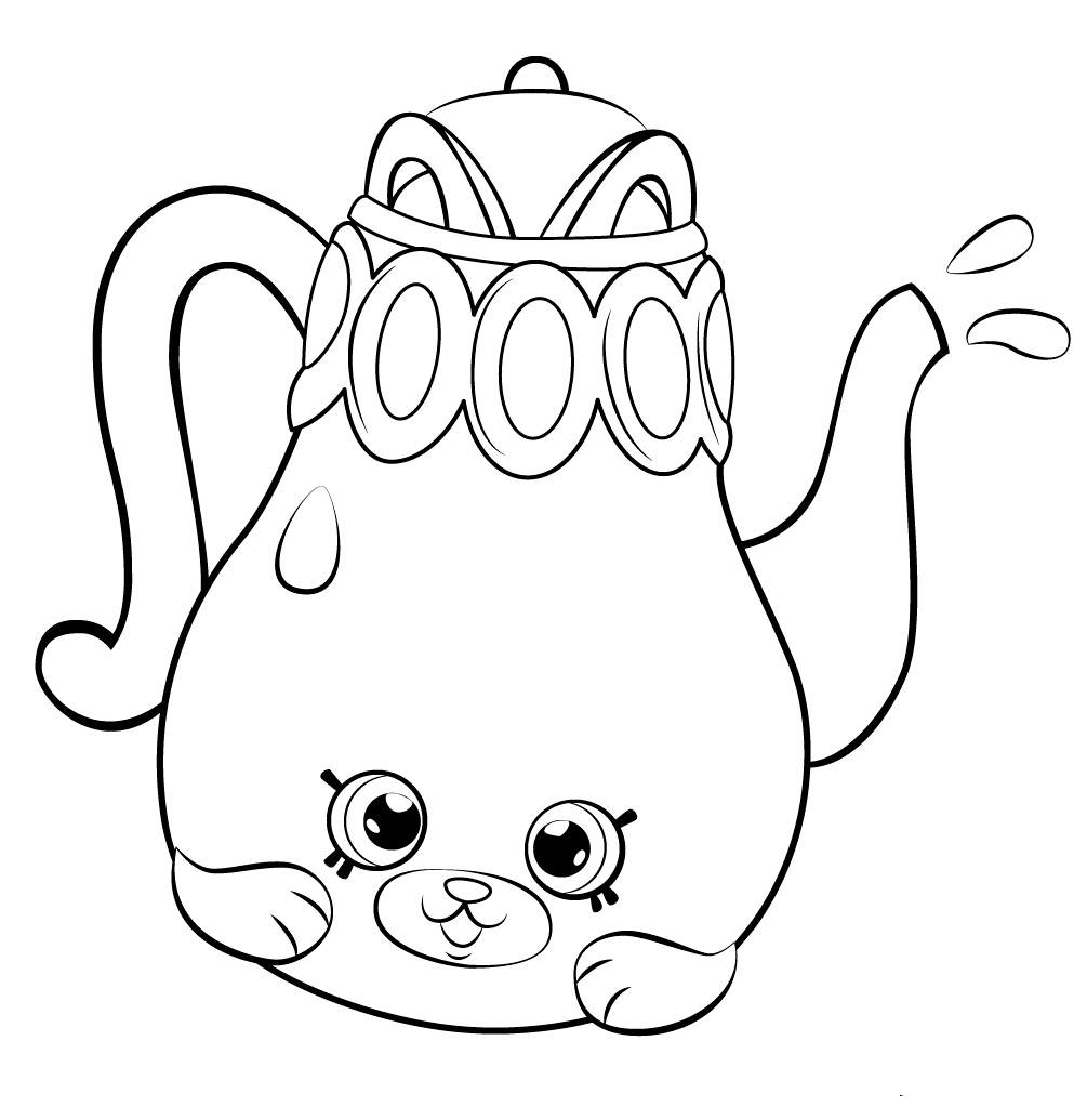 Cute Cartoon Teapot