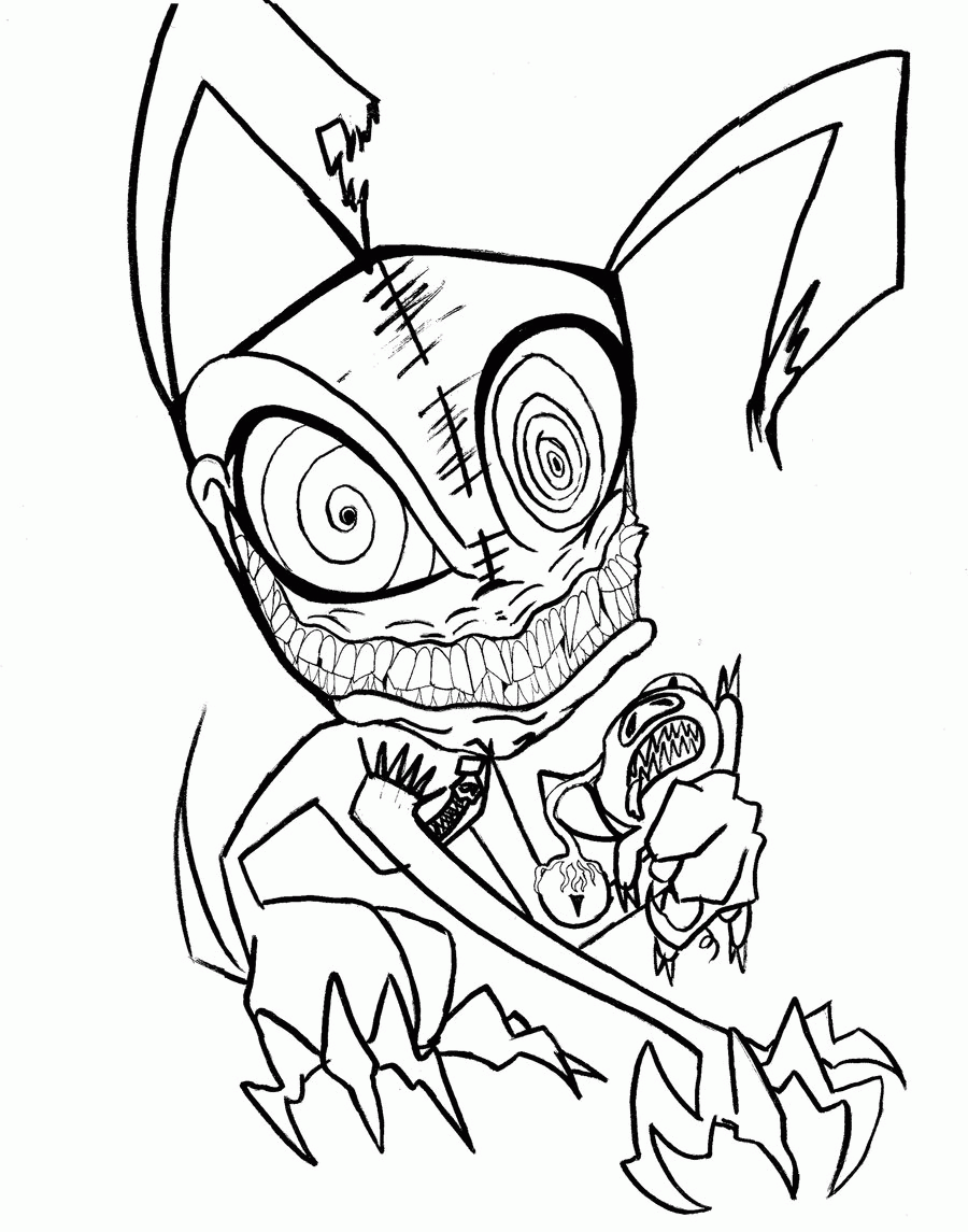 Creepy Creature Coloring Game Creepy Creature