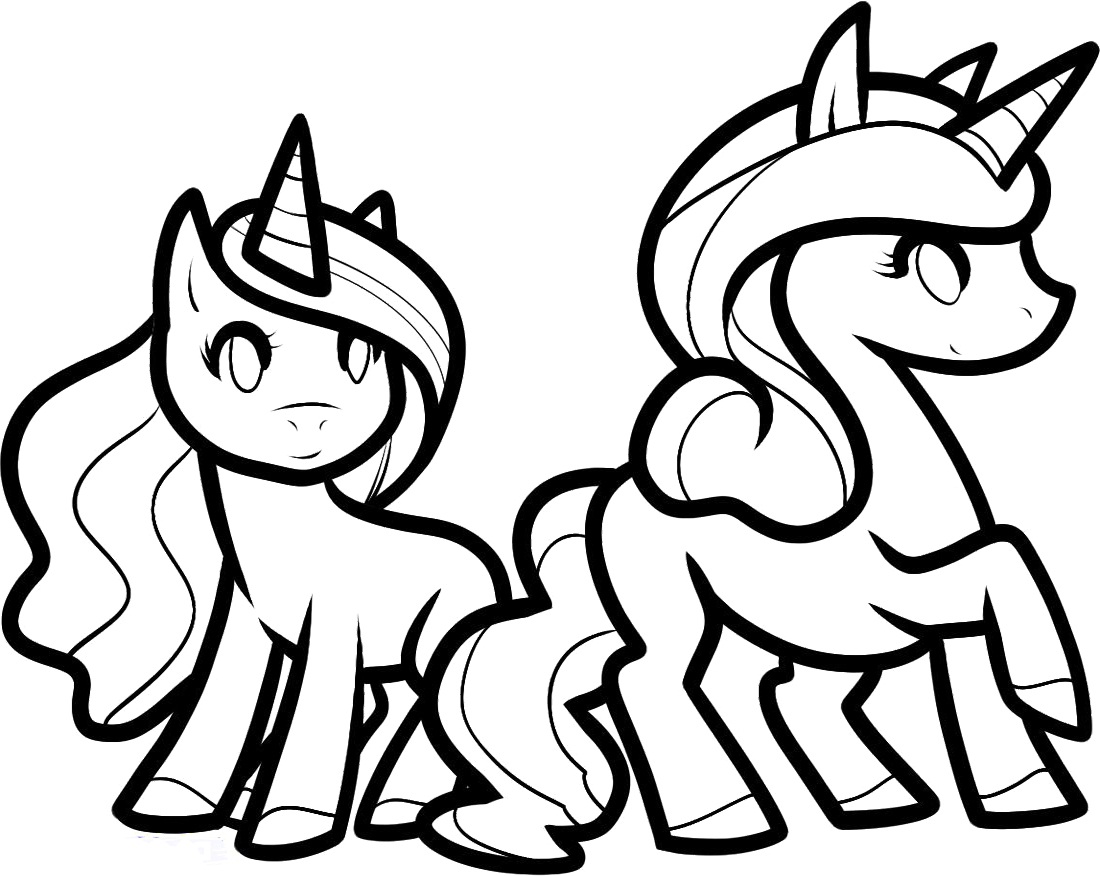 Twins Unicorn Coloring Game Twins Unicorn
