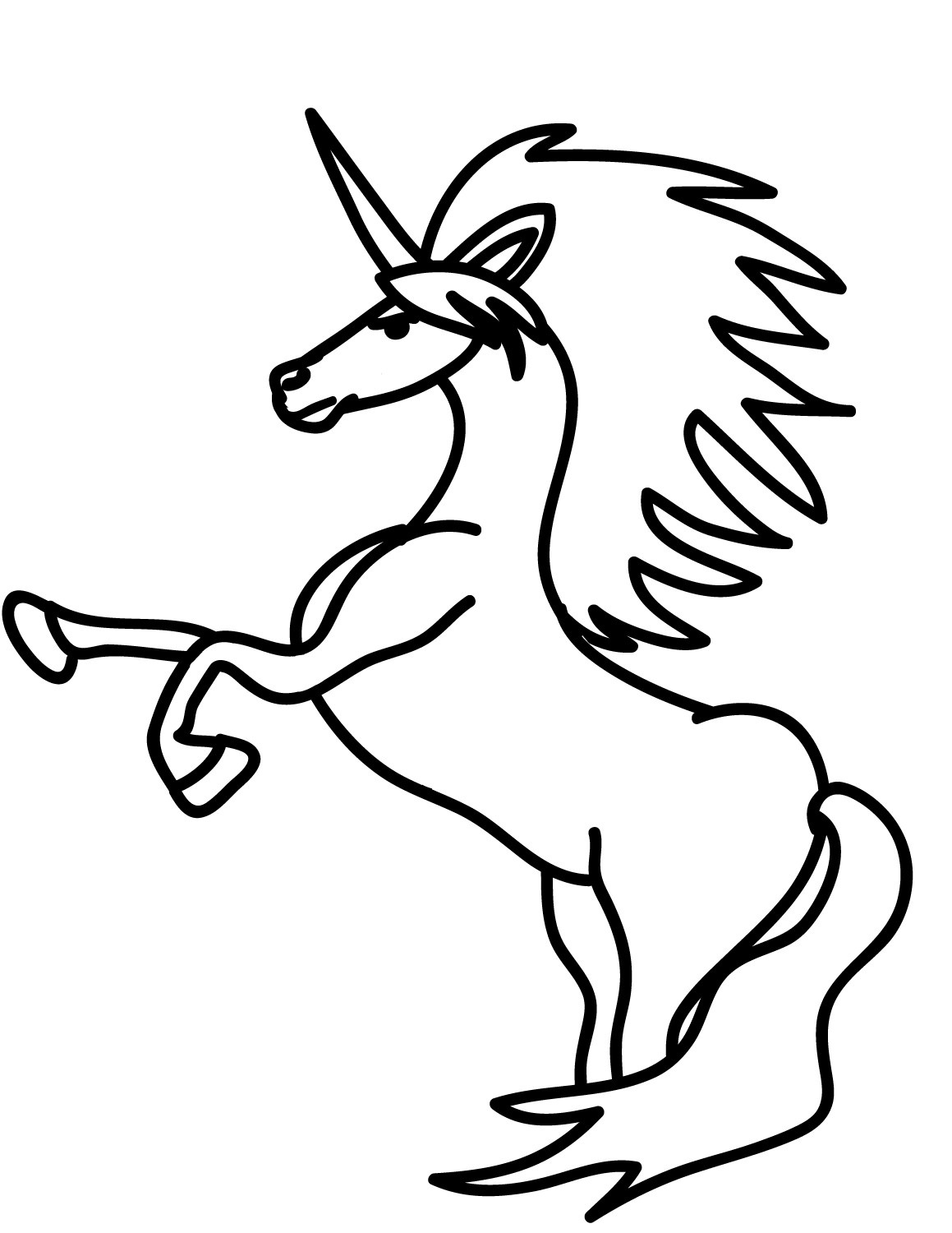 Simple Unicorn Coloring Game Simple Unicorn