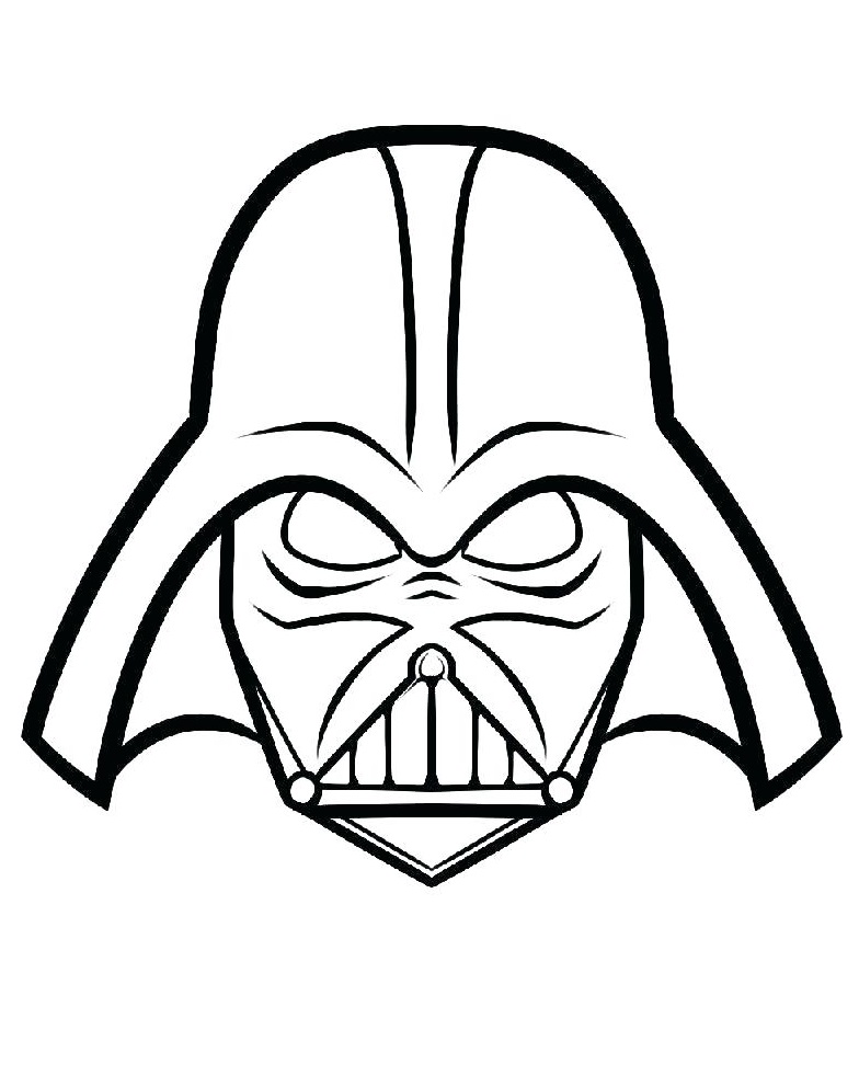 Darth Vader's Mask Coloring Game Darth Vader's Mask