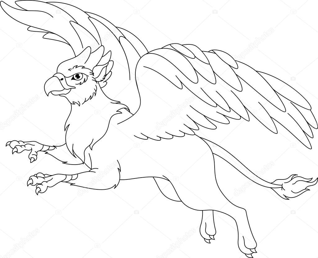 Lovely Griffin Flying Coloring Game Lovely Griffin Flying