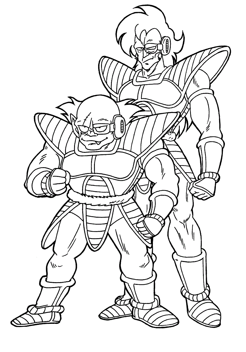 Bad Guys In Dragon Ball Coloring Game Bad Guys In Dragon Ball