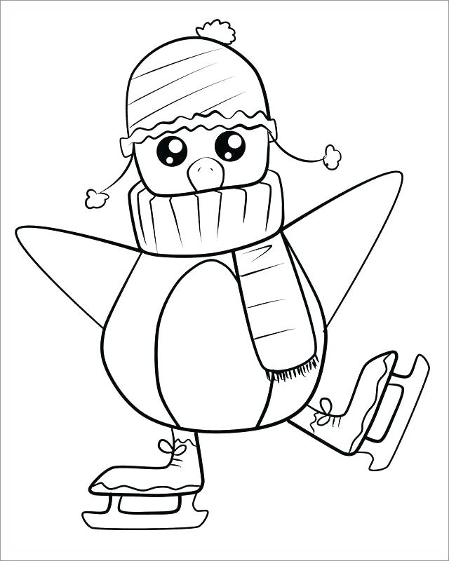 Penguin Ice Skating Coloring Game Penguin Ice Skating