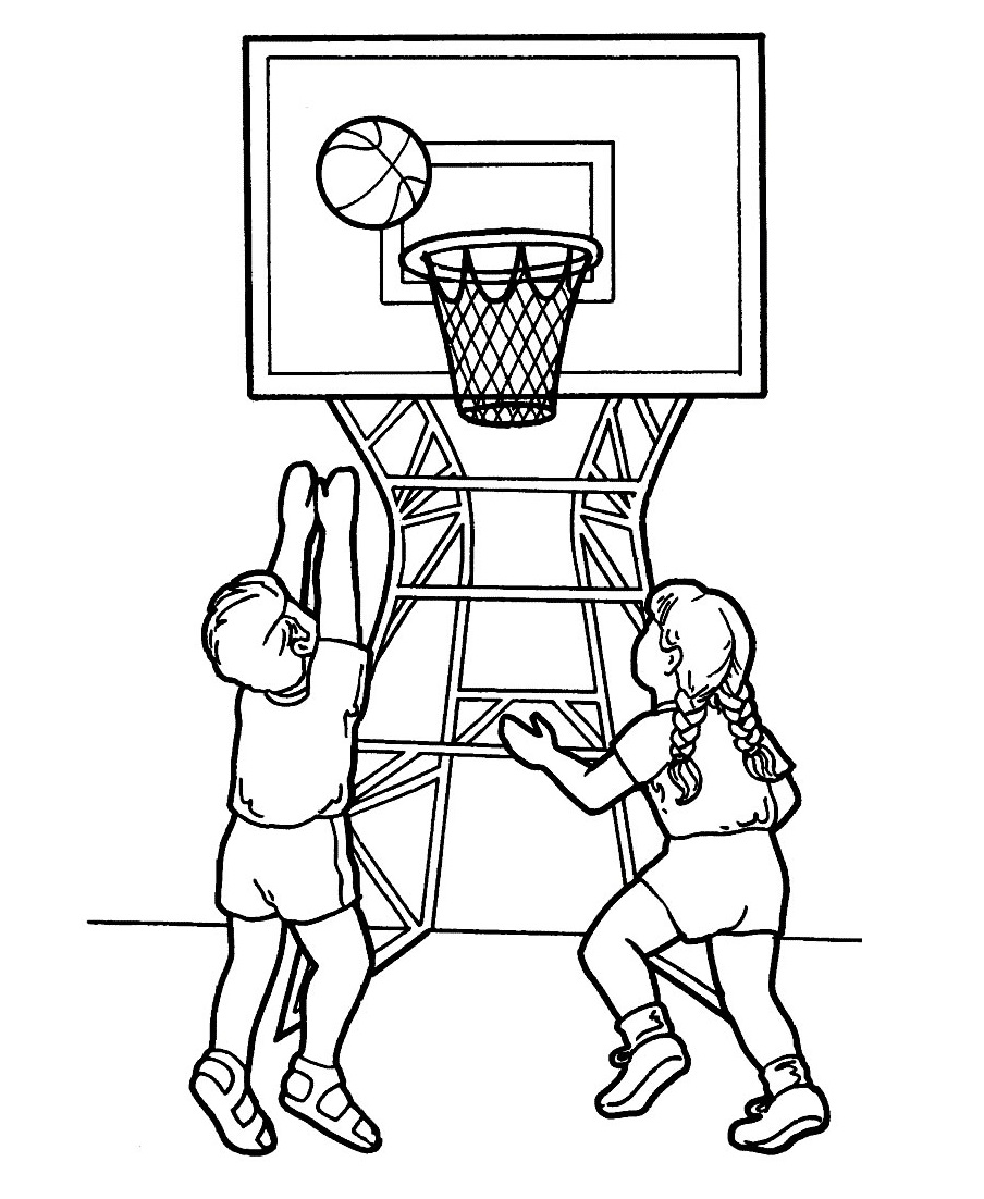 Kids Playing Basketball