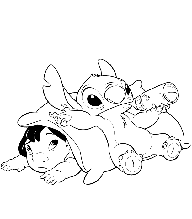 Lilo & Stitch Coloring Games - ColoringGames.Net