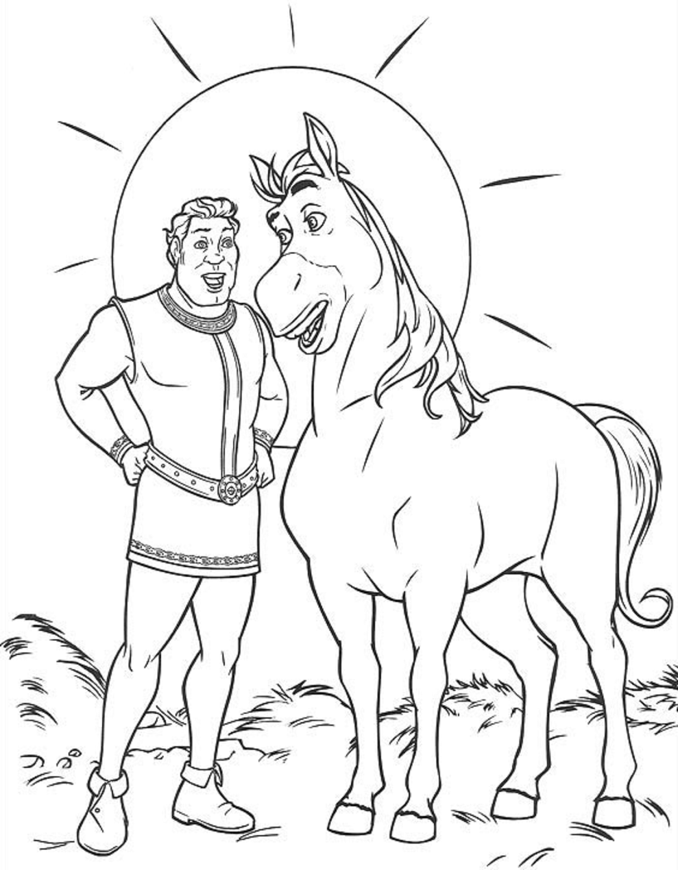 Илья Муромец на коне рисунок карандашом