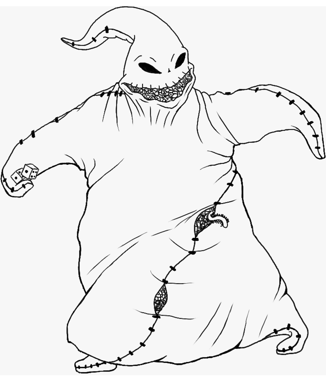 Printable Oogie Boogie Coloring Pages