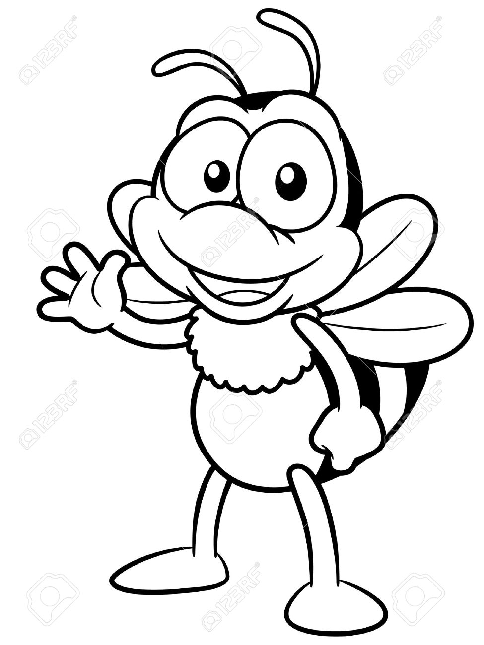 1571359405_17813670-illustration-of-cartoon-bee-coloring-book Coloring Game 1571359405_17813670-illustration-of-cartoon-bee-coloring-book