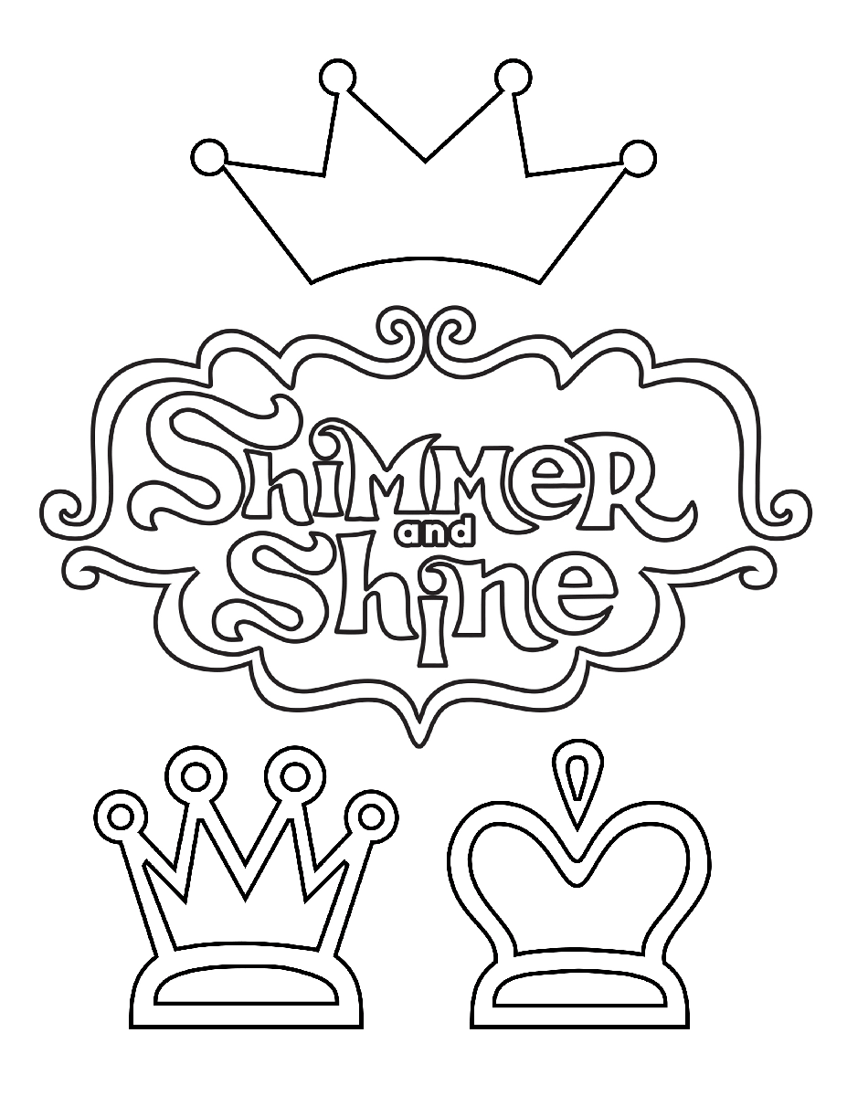 Crowns In Shimmer And Shine Coloring Game Crowns In Shimmer And Shine