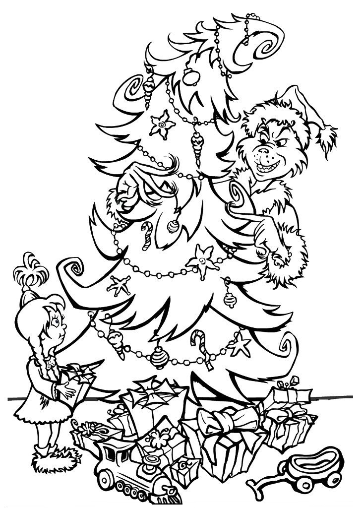 Grinch Is Decorating Christmas Tree