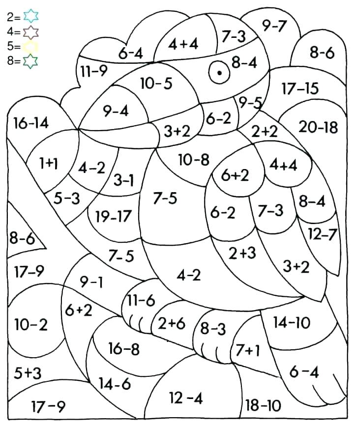 A Bird For Coloring By Numbers